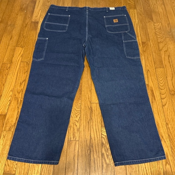 NWT Carhartt Mens Size 46X30 Loose Original Fit Work Dungaree Straight Leg Jeans - Picture 3 of 7